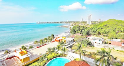 Two Bedroom Beach Front Condo with Amazing Ocean View