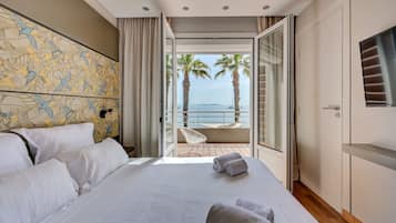 Chambre Double Classique Vue Mer | 1 dormitorio, cunas (de pago), wifi gratis y ropa de cama