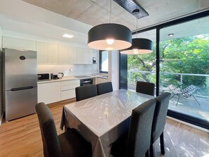 Appartement, 2 chambres, accessible aux personnes à mobilité réduite, fumeurs | Restauration