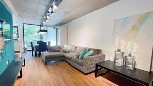 Apartment, 2 Bedrooms, Accessible, Smoking | Living area - Urban Retreat Elegant Modern Apartment With Balcony in Villa del Parque (Buenos Aires)