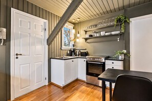 Scandinavian Kitchenette with Warm Lighting - Cultural Gem in the Heart of Central Reykjavík (Reykjavík)