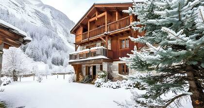 Casa-Chalet Brizolée avec vue sur le lac à Tignes