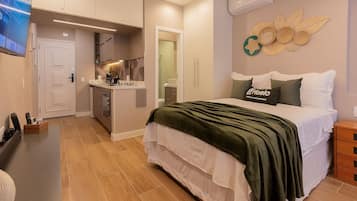 1 chambre, fer et planche Ă repasser, draps fournis