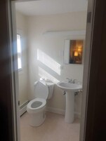 Grand Studio Suite | Bathroom | Shower, rainfall showerhead, towels, soap