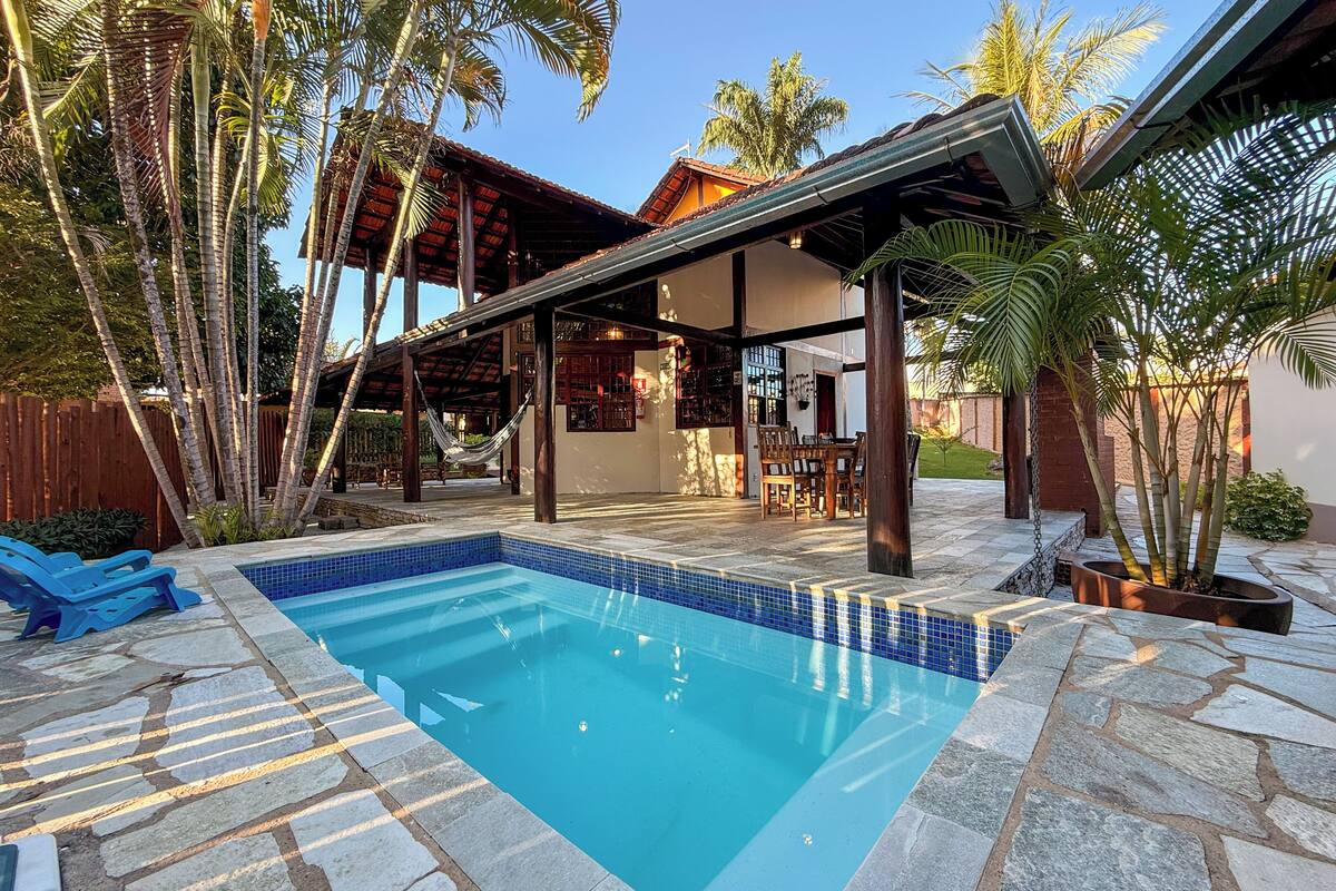 Bangalô família, vista para o jardim | 1 quarto, frigobar, Wi-Fi de cortesia