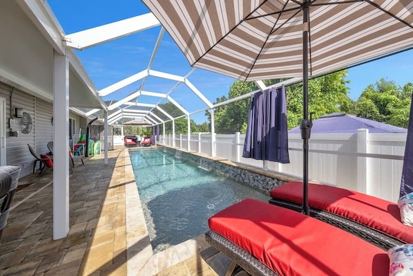 A heated pool