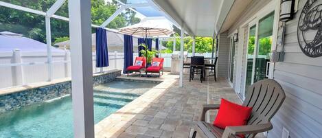A heated pool