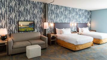 Studiosuite, 2Â Queen-Betten, barrierefrei, Badewanne | Wohnbereich