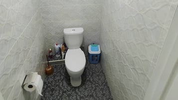Towels, soap, toilet paper