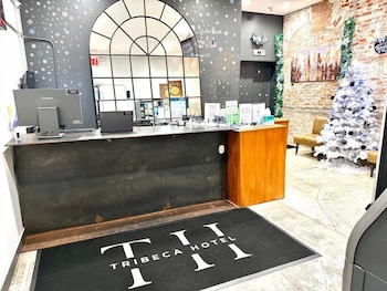 Reception area at Tribeca Hotel FiDi