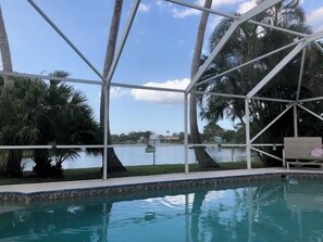 A heated pool