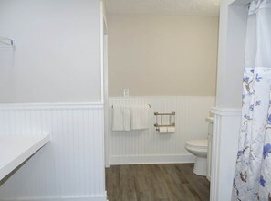 Hair dryer, towels