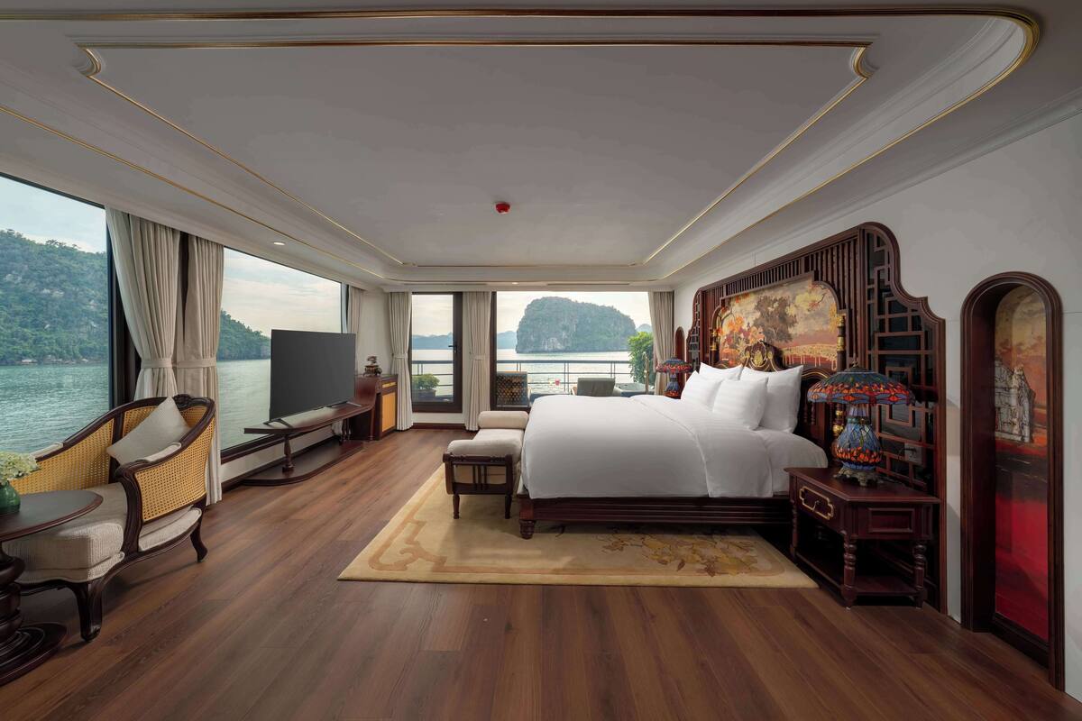 Chambre Double Royale, balcon, vue océan