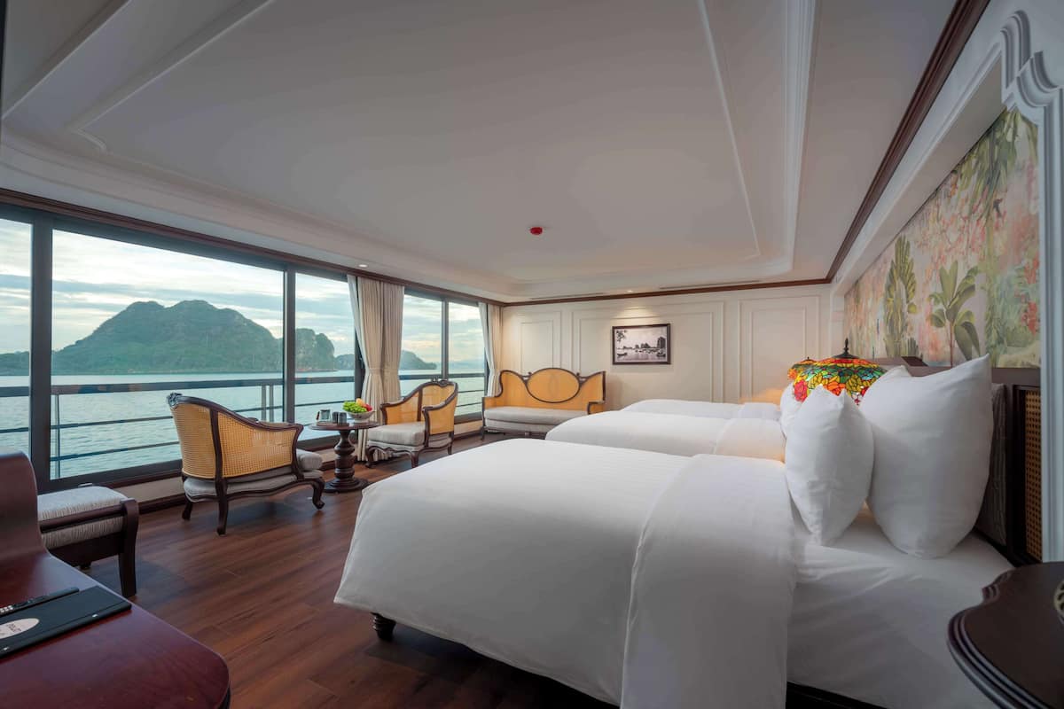 럭셔리 트리플룸, 바다 전망 | 해변/바다 전망