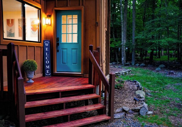 Exterior detail - Family Pocono Retreat • Stream • Pool • Firepit • AC • WiFi (East Stroudsburg)