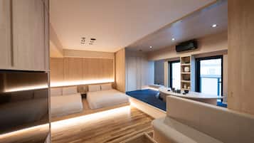 1 chambre, literie de qualité supérieure, bureau
