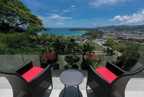 Terrace/patio - The Heights Penthouse A5 3Bedrooms Seaview near Kata Beach (Karon)
