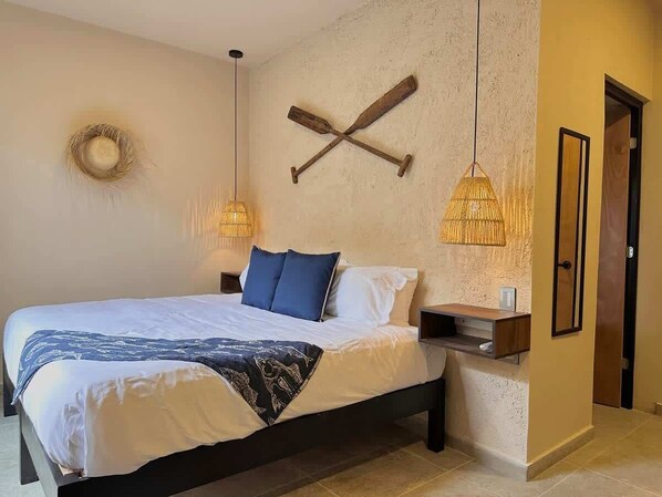 1 chambre, fer et planche à repasser, Wi-Fi, draps fournis