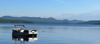 Rustic, Cozy Lakefront Cabin with Private Beach on Upper Chateaugay Lake.