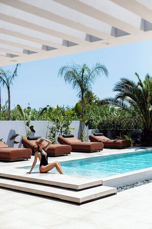 A heated pool