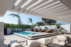 A heated pool