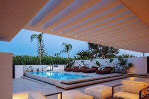 A heated pool