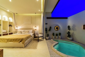 Honeymoon Villa | 1 bedroom, iron/ironing board, bed sheets