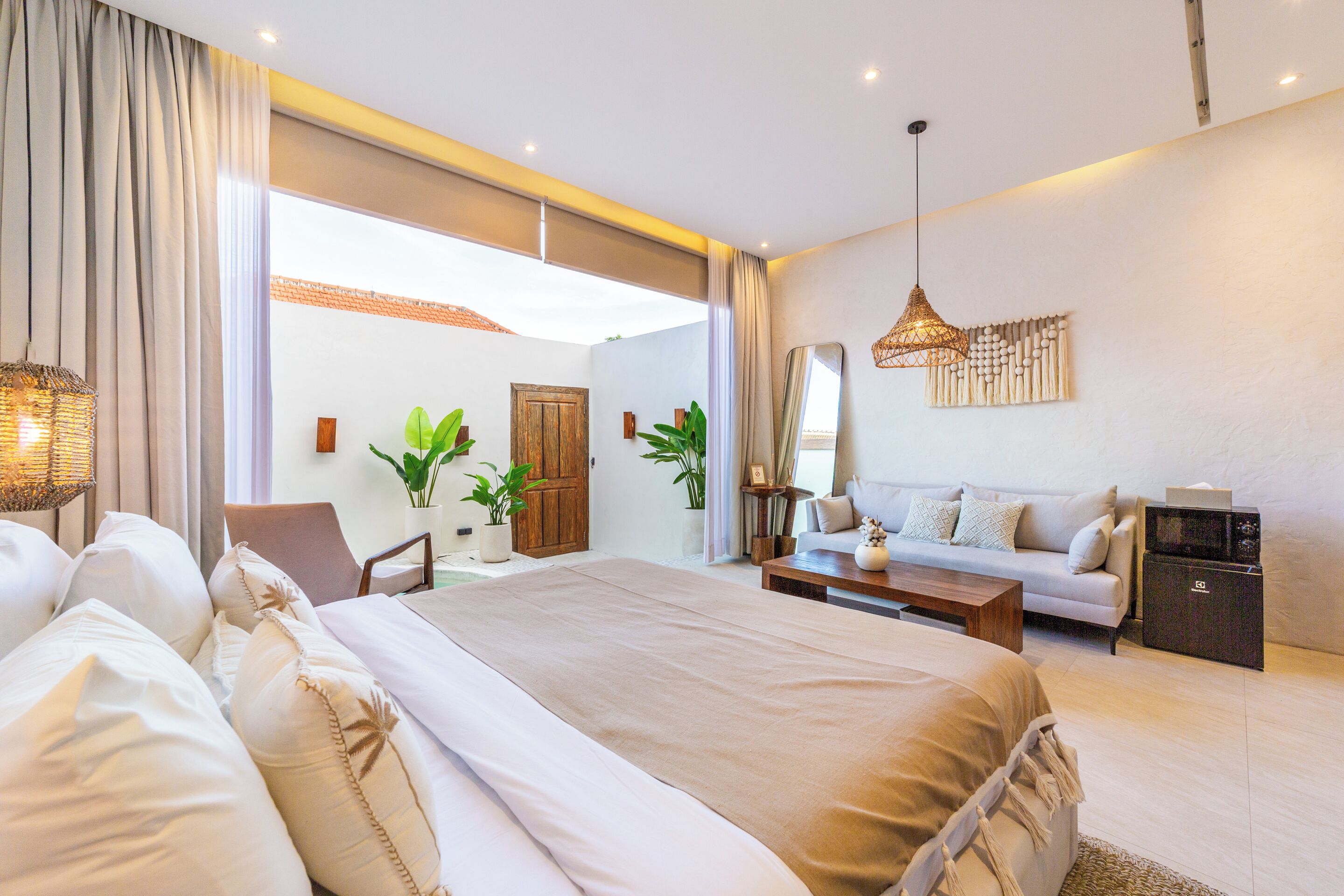 Vila Bulan Madu | 1 kamar tidur, setrika/meja setrika, dan seprai linen