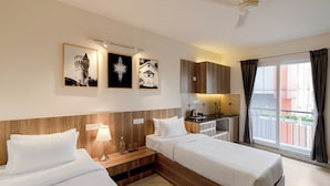 Minibar, in-room safe, desk, laptop workspace - Wandr Hotel Ulssor (Bengaluru)
