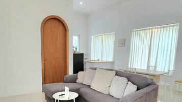 1 Unit Villa 2 BR with Private Pool | Living area | 32-inch LCD TV with cable channels