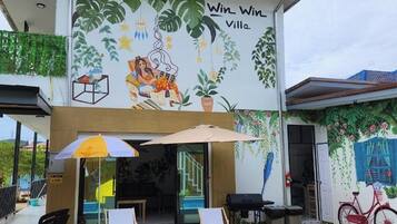 Majoituspaikan julkisivu