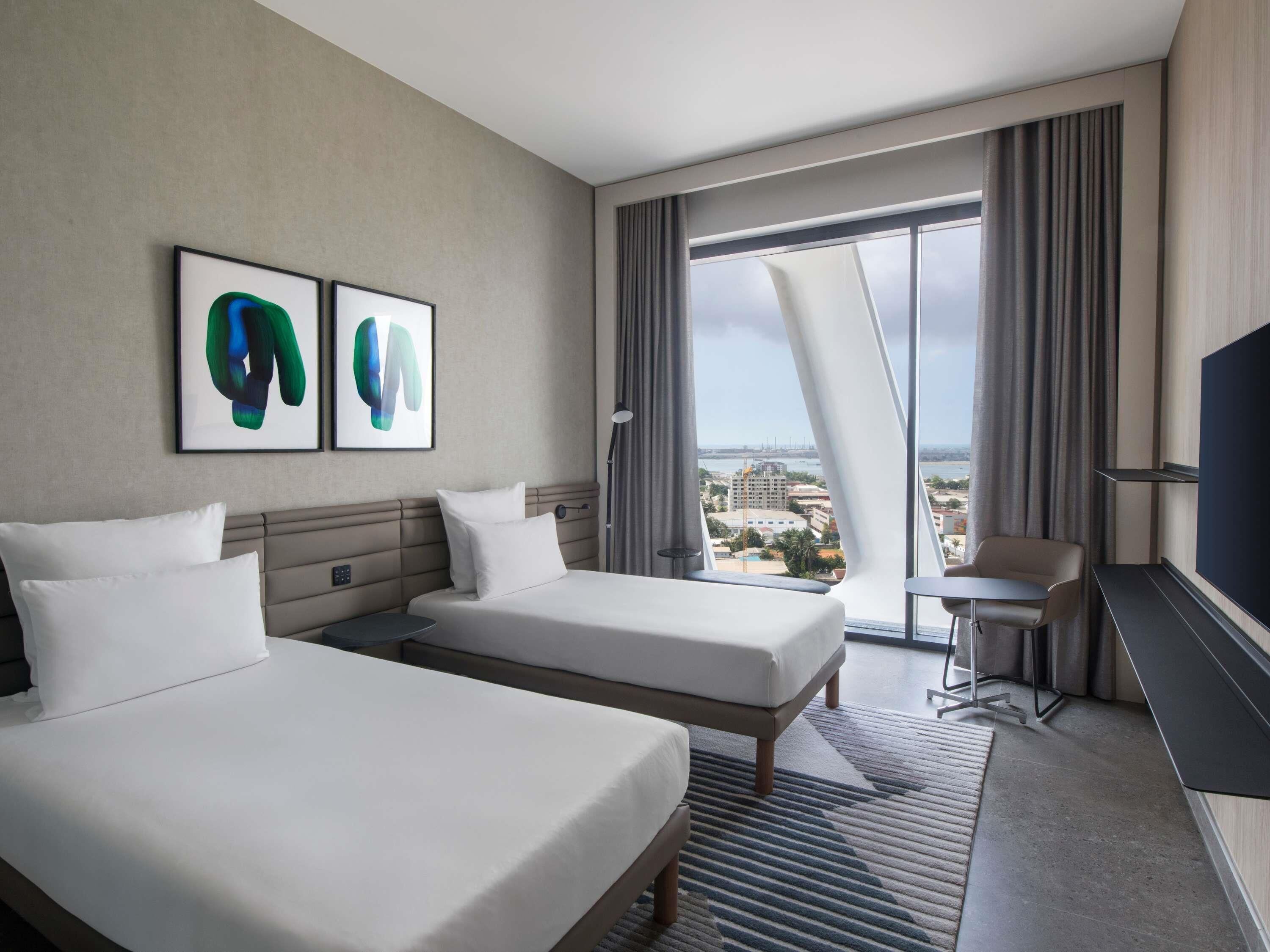 高級客房, 2 張單人床 | 埃及棉床單、高級寢具、迷你吧、隔音