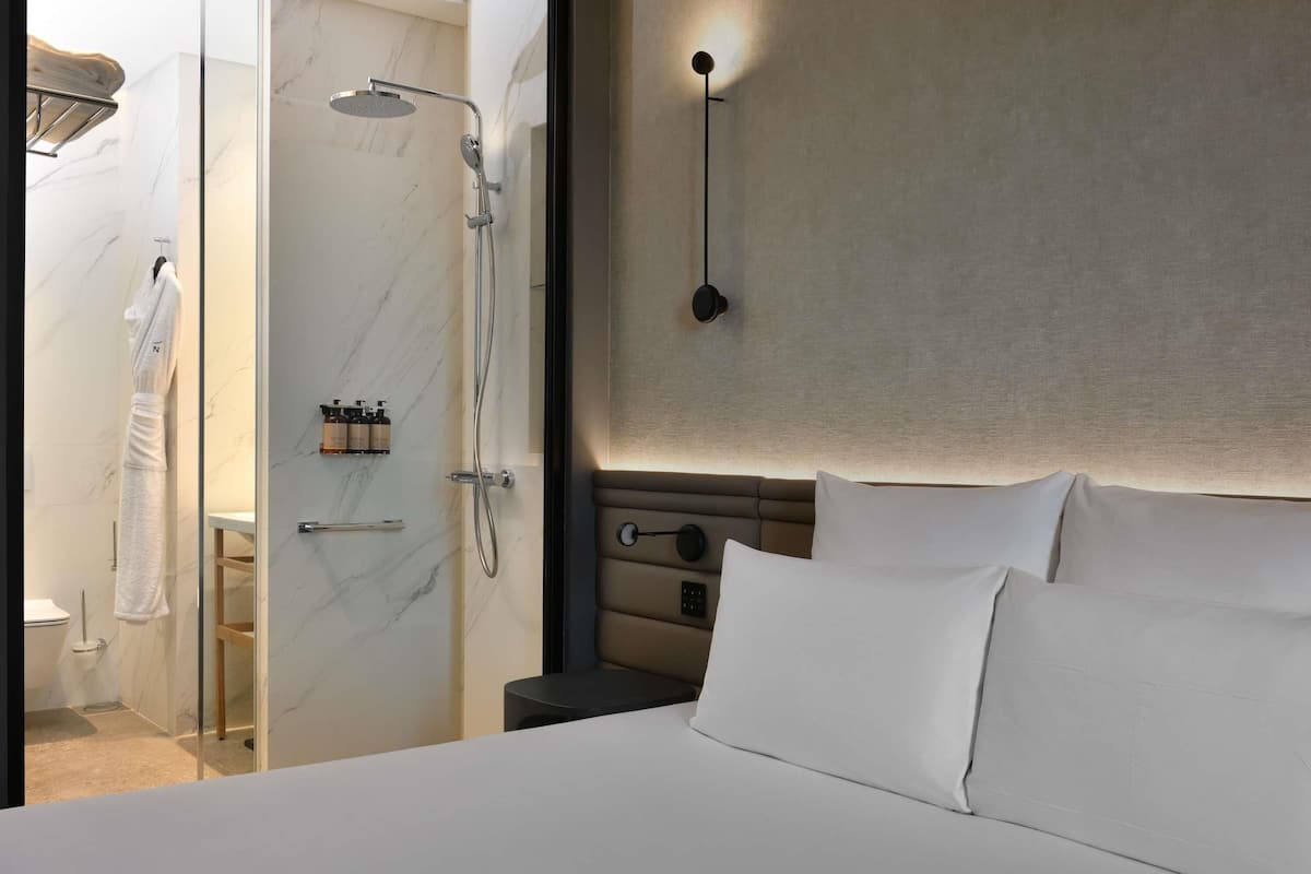 Draps en coton égyptien, literie de qualité supérieure, minibar