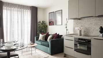 Apartment, 1 Bedroom | Living area