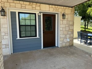 屋外ダイニングエリア