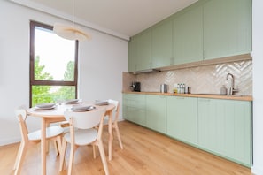 Apartamento luxo | Cozinha privada | Chaleira elétrica