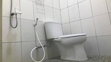 Shower, towels, soap