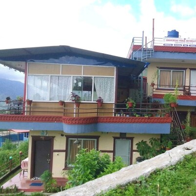 Beautiful place at countryside Pokhara with Lakeview from the room

