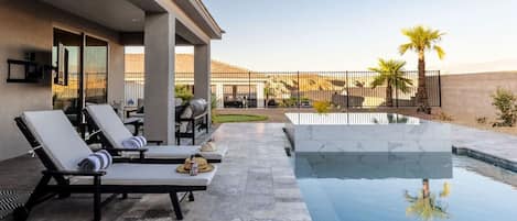 A heated pool