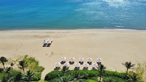 Sun loungers, beach towels