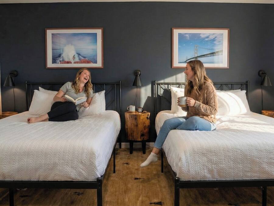 Deluxe Studio, 2 Queen Beds | Individually decorated, individually furnished, blackout drapes