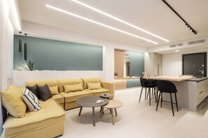 Luxury Apartment, Balcony, City View | Living area - Exceptional Acropolis Suite by Cloudkeys (Athens)