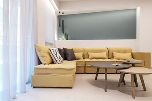 奢華公寓, 露台, 城市景 | 客廳