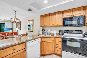Coffee/tea maker, fridge, microwave, oven - I-151 - First Floor With Resort View & Sleeps 4 (Naples)