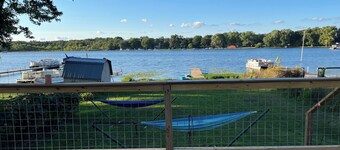 Relax and unwind at the Cozy Cabin on Heaton Lake.