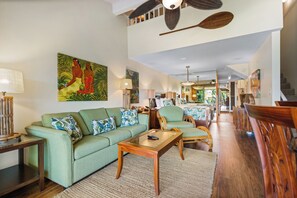 Fernseher, DVD-Player, Tischtennisplatte