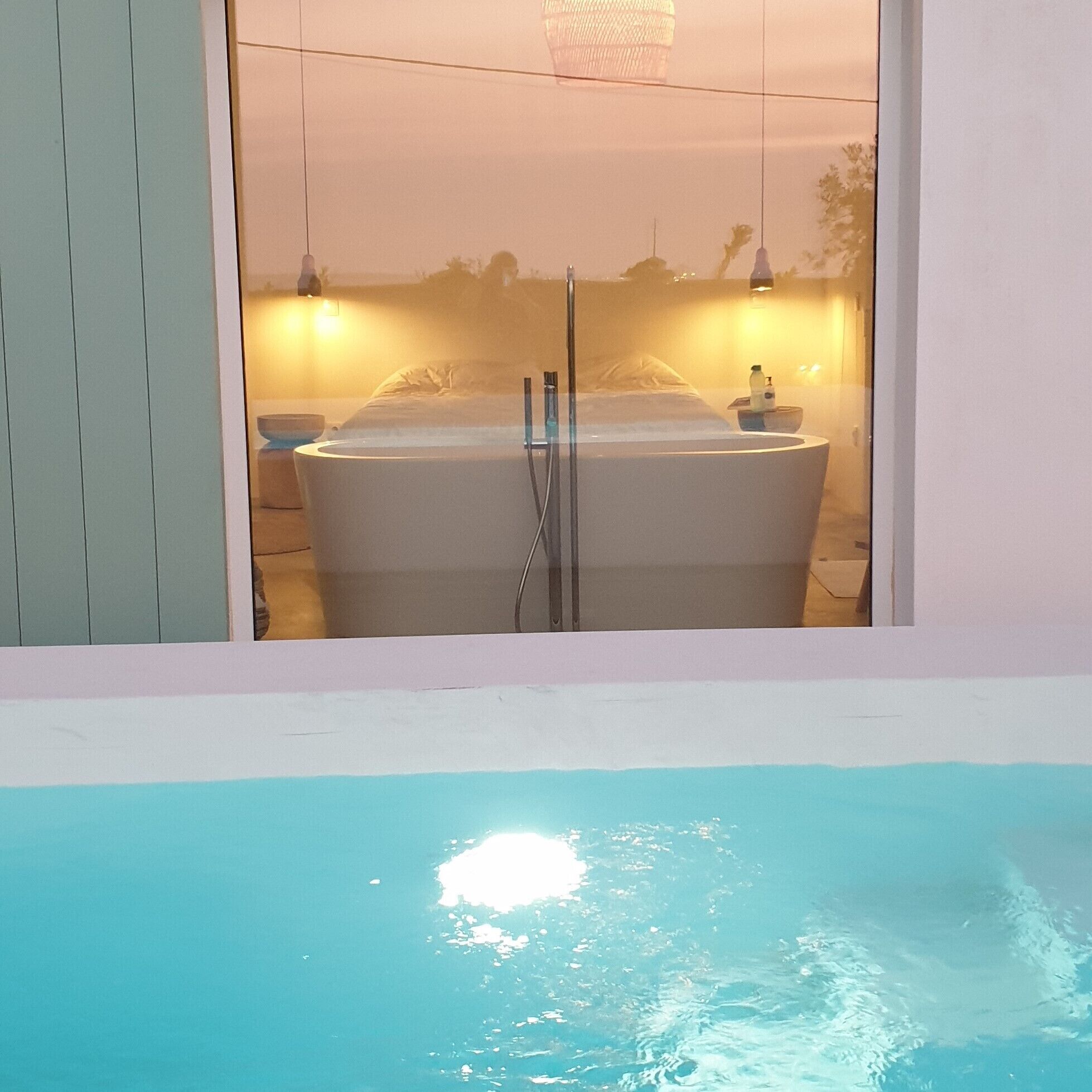 高级村舍, 1 间卧室, 私人游泳池, 海滨 | 免费 WiFi、床单