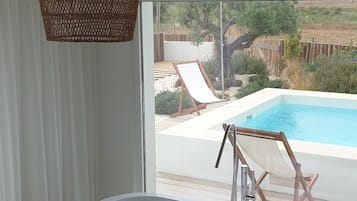 Casa de campo superior, 1 habitación, alberca privada, junto a la playa | Wifi gratis y ropa de cama