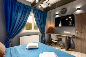 1 غرفة نوم ومكواة/لوح كي وواي فاي وملاءات أسرّة