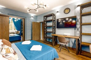 1 soverom, strykejern/-brett, wi-fi og sengetøy